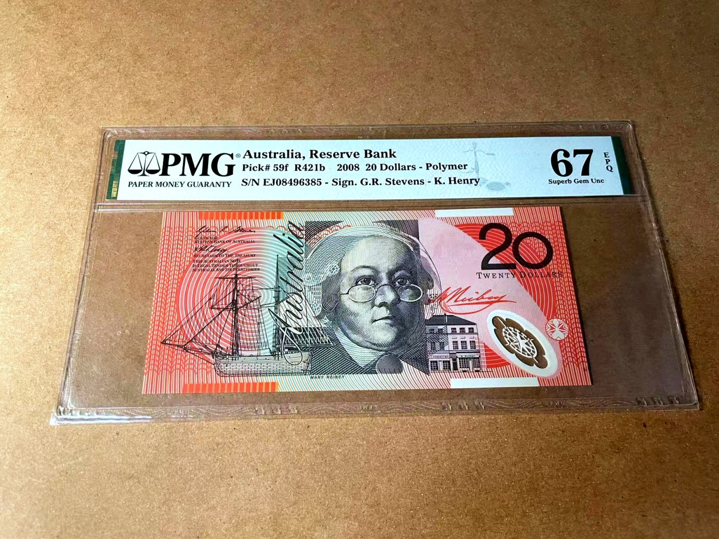 【Blue Auction】✨世界纸币精拍第458期——周六畅拍场 澳大利亚 2008年20元 PMG67EPQ 高分