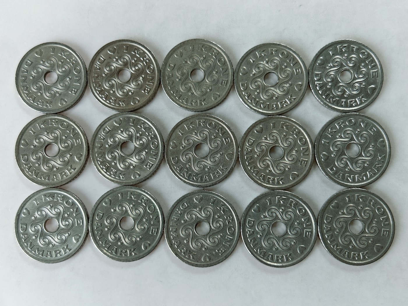 第一海外回流一元起拍收藏 散币专场 第77期 丹麦1克朗 15枚