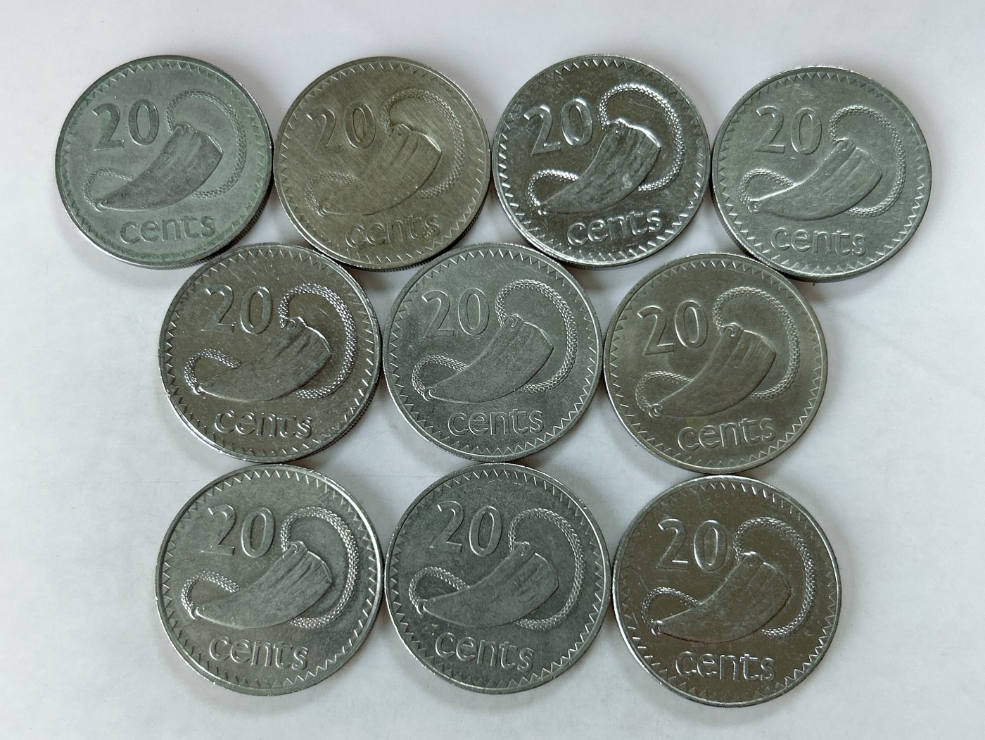 第一海外回流一元起拍收藏 散币专场 第77期 斐济20分 10枚