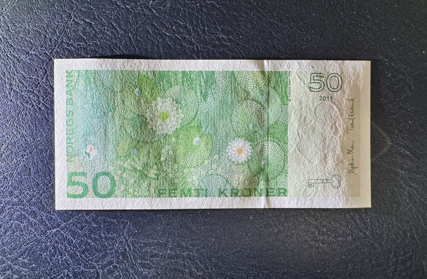 收藏联盟Quantum Auction 第336期拍卖  挪威2011年50克朗 品相UNC 号码无4