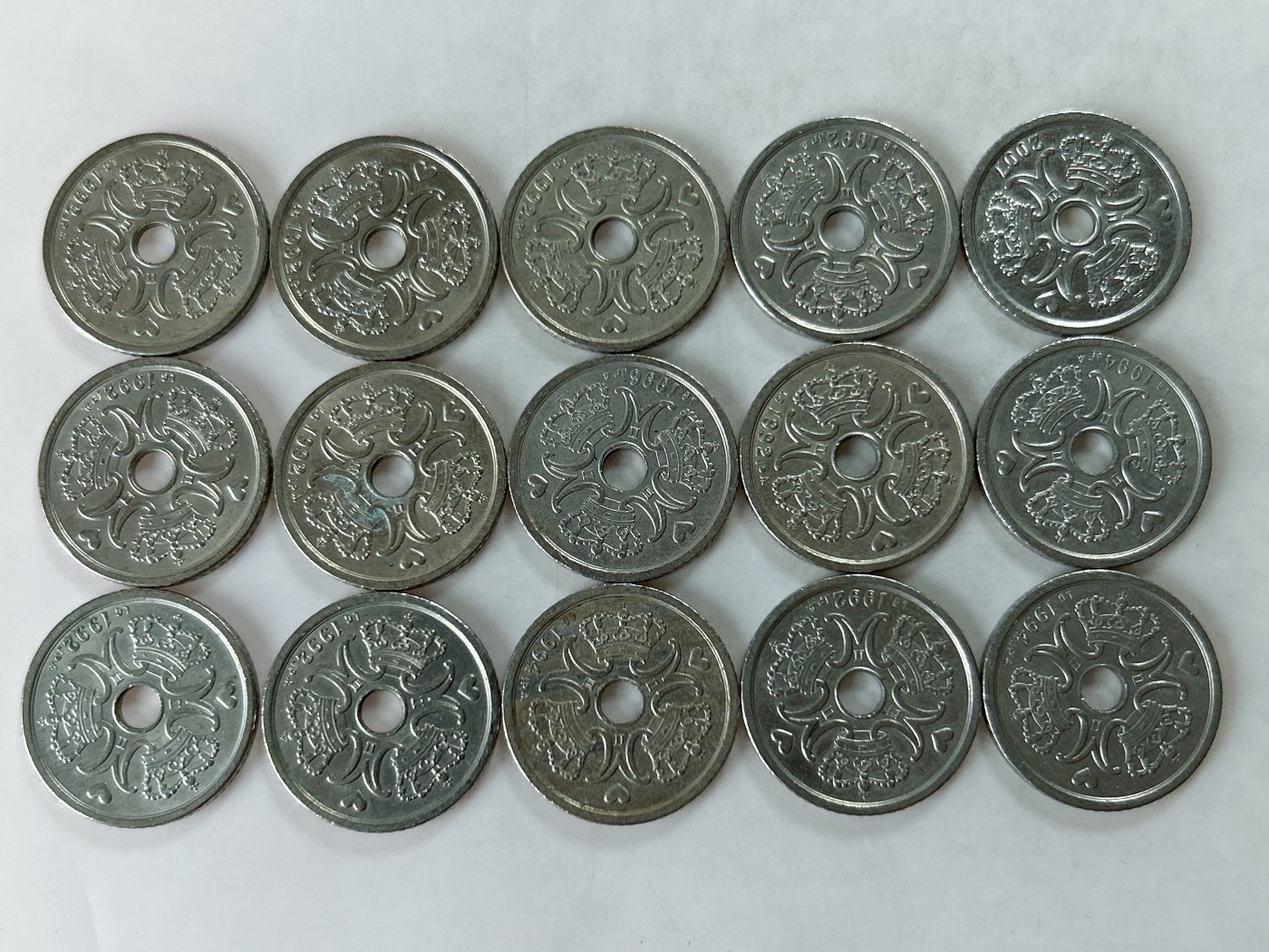 第一海外回流一元起拍收藏 散币专场 第77期 丹麦1克朗 15枚