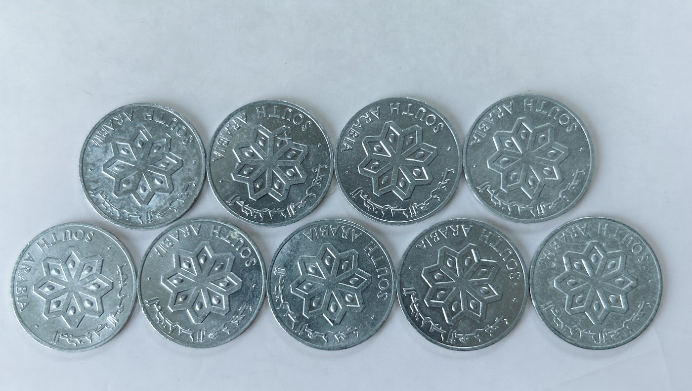 第一海外回流一元起拍收藏 散币专场 第77期 南也门1费尔铝币 9枚