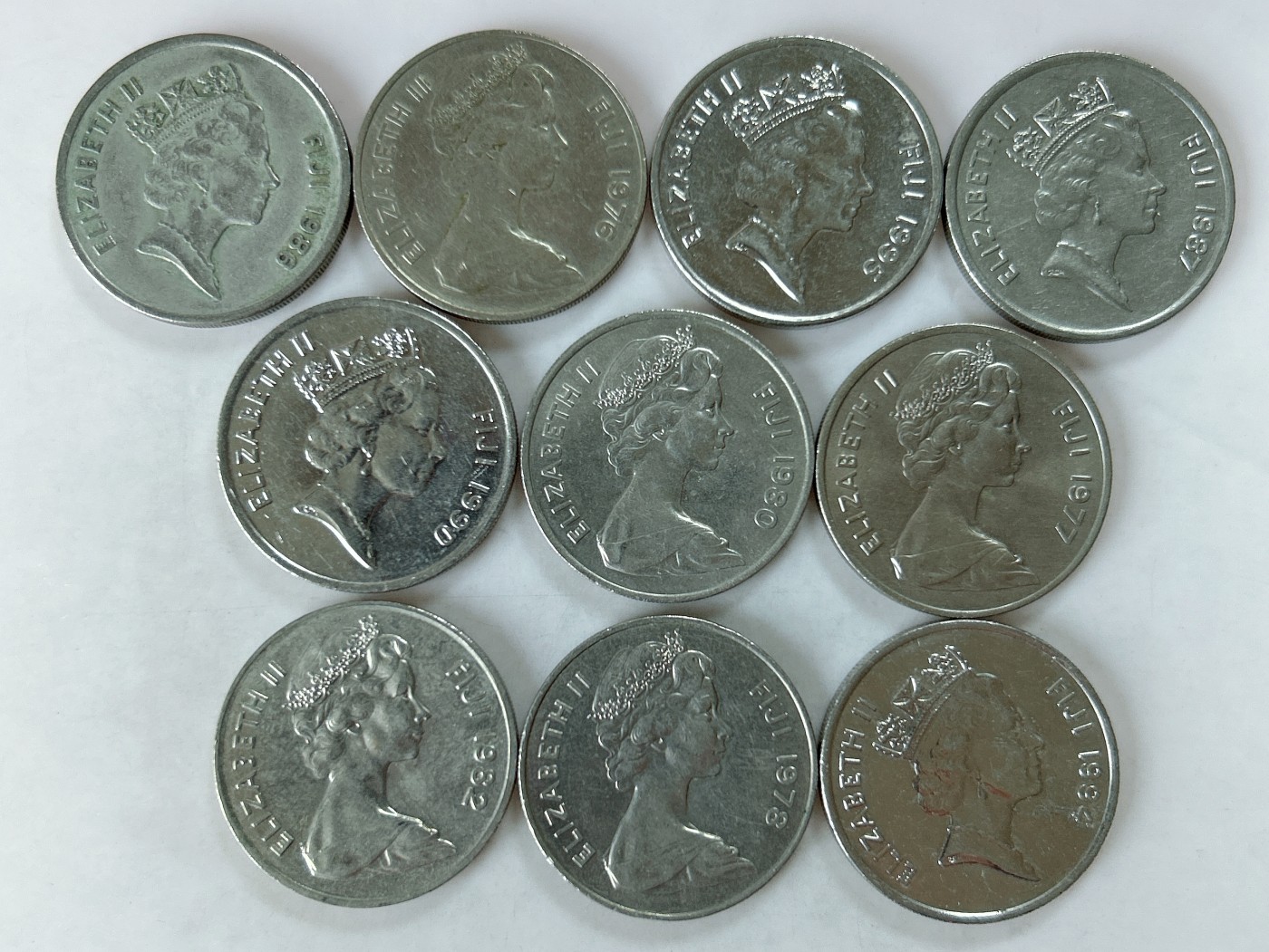 第一海外回流一元起拍收藏 散币专场 第77期 斐济20分 10枚