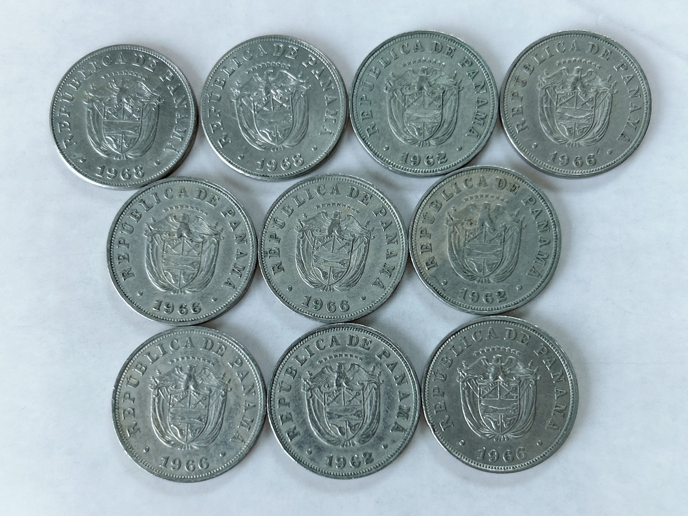 第一海外回流一元起拍收藏 散币专场 第77期 巴拿马60年代5分 10枚