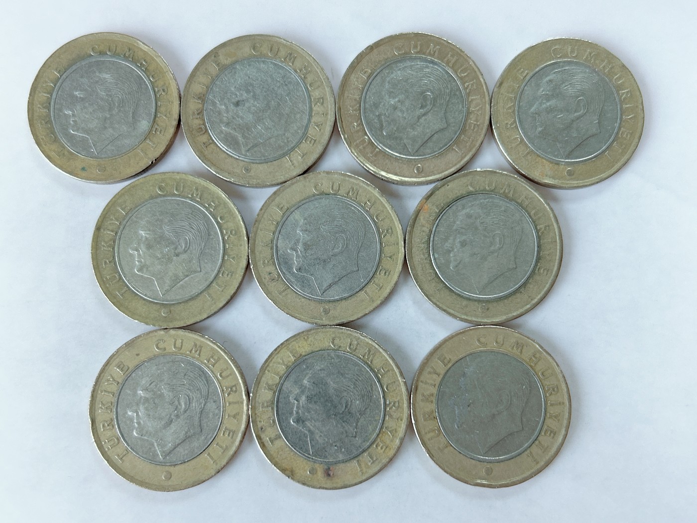 第一海外回流一元起拍收藏 散币专场 第77期 土耳其1里拉 10枚