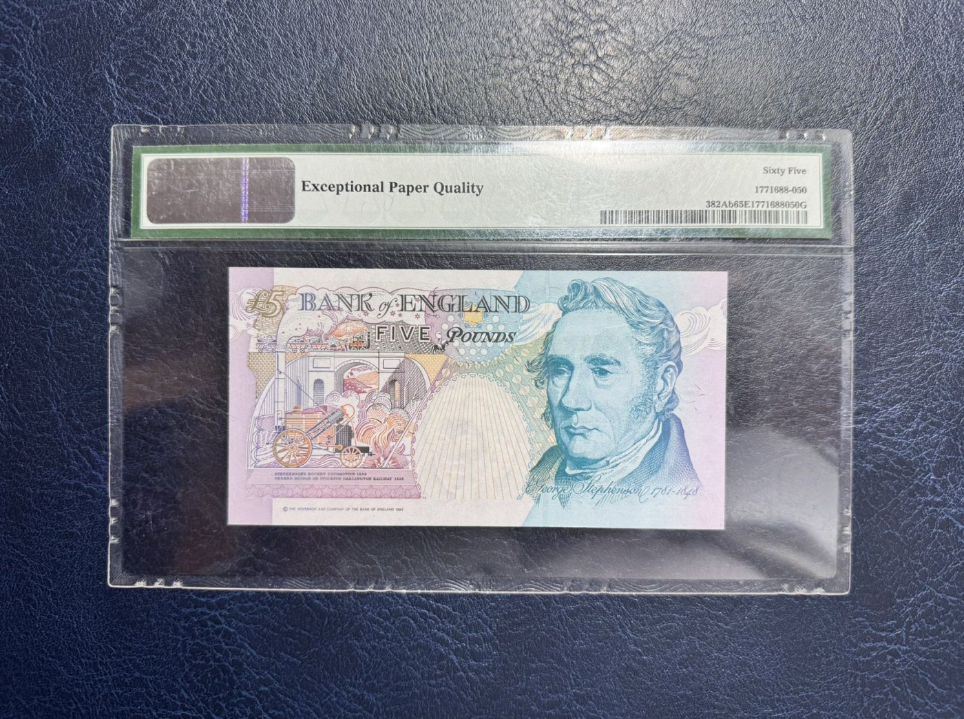 收藏联盟Quantum Auction 第336期拍卖  英国1990-02年5镑 PMG65 皇冠版