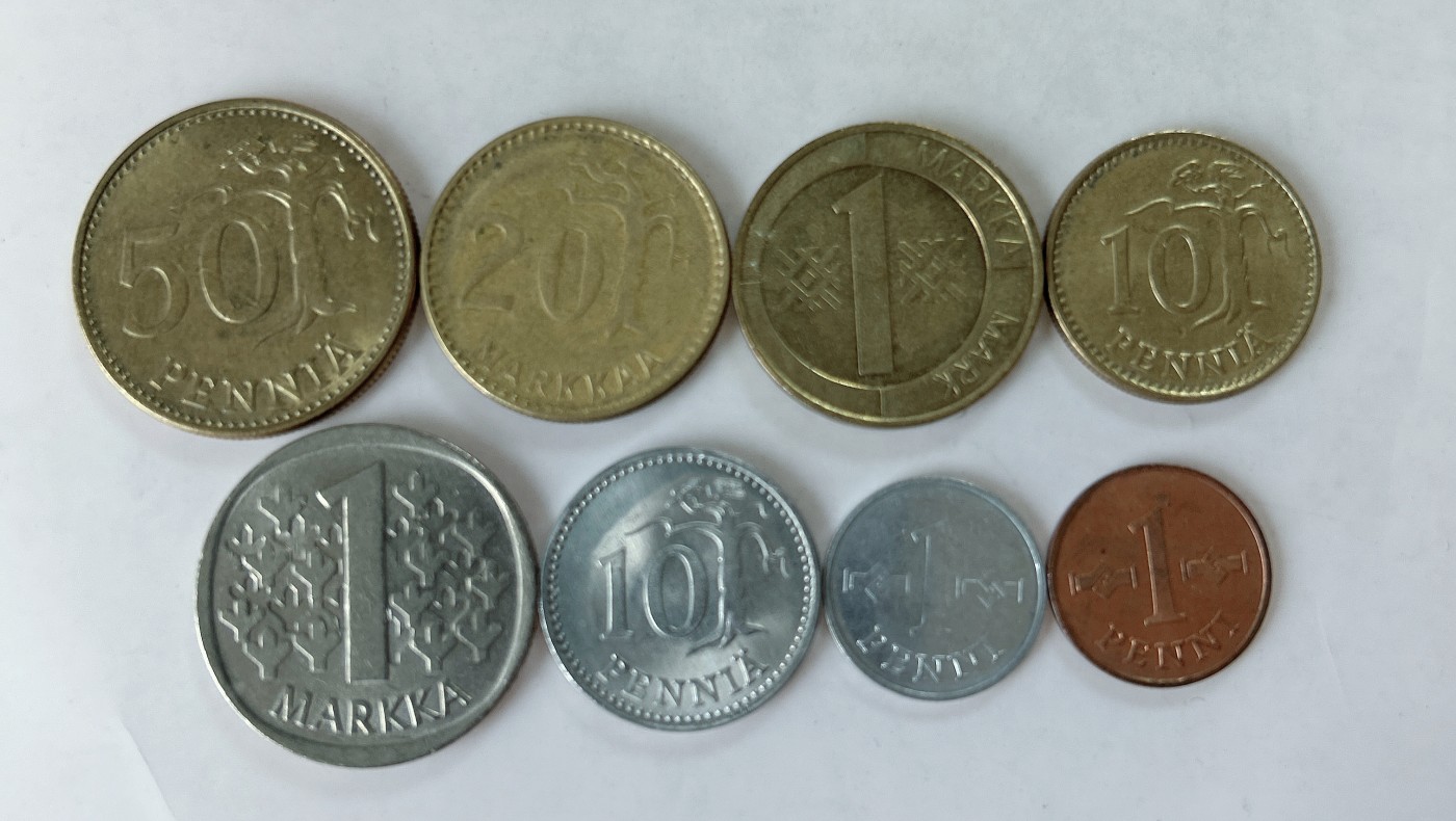 第一海外回流一元起拍收藏 散币专场 第77期 芬兰硬币 8枚