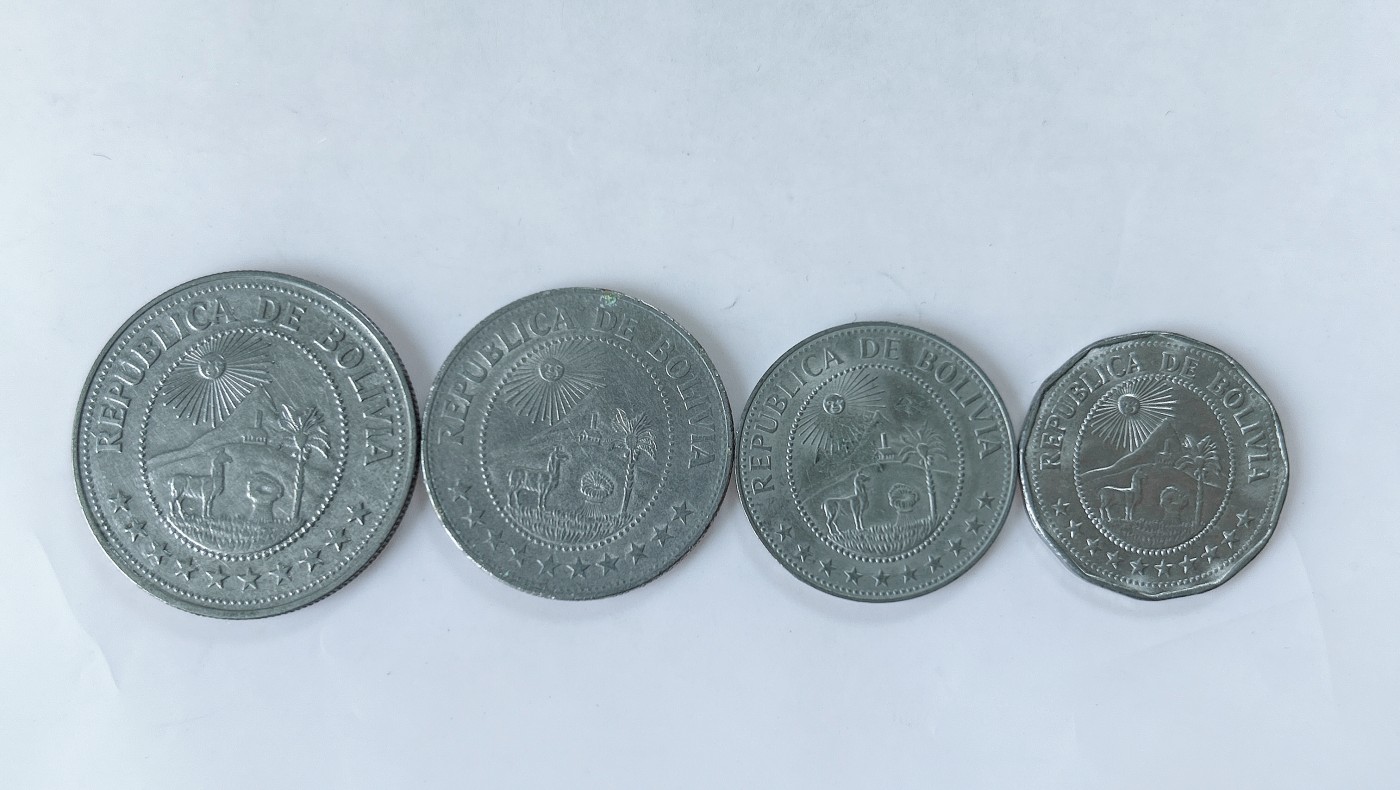 第一海外回流一元起拍收藏 散币专场 第77期 玻利维亚70年代硬币4枚