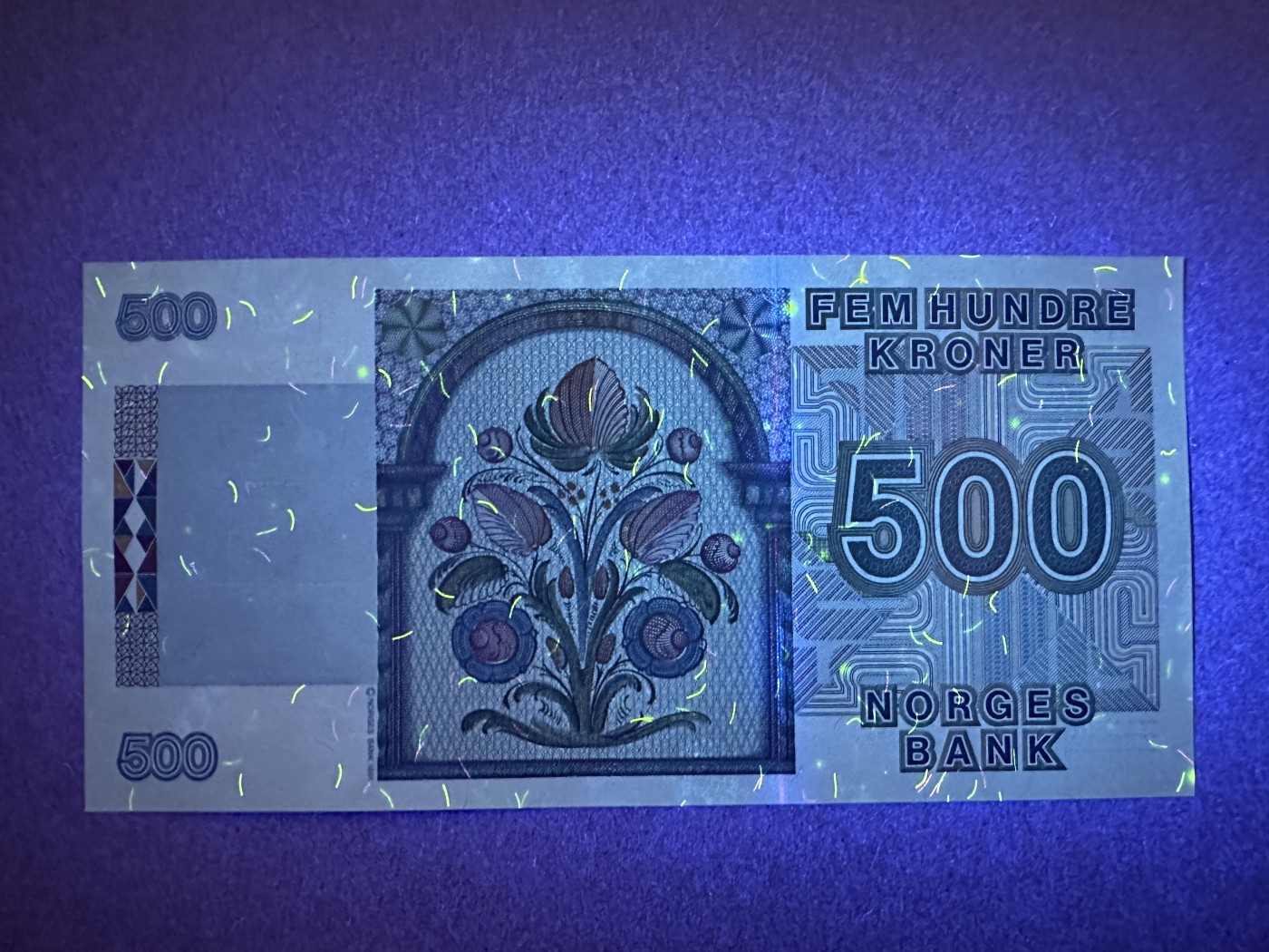 《张总收藏》144期-外币精品汇 挪威500克朗 UNC 1991年 挪威作曲家格里格 局部轻微荧光