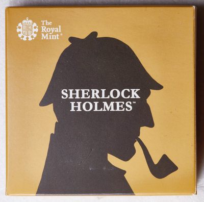 S&S Numismatic世界钱币-拍卖 第126期  英国2019年 福尔摩斯-阿瑟·柯南·道尔爵士诞辰160周年 50便士精制纪念银币 盒证齐全 NGC PF69UC