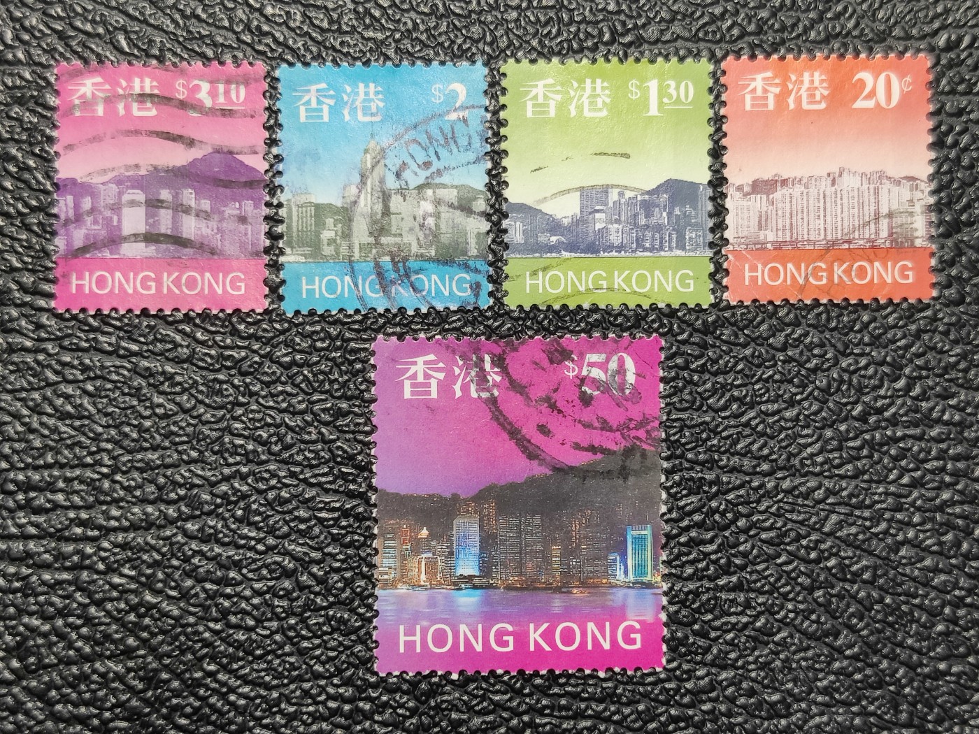 洪涛臻品批发群 精选邮票限时拍卖第五百八十二期  香港风景 回归前关门普票  到50元香港最高面值