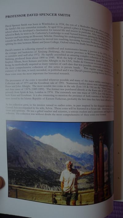 世界钱币章牌书籍专场拍卖11.01 大卫·斯宾塞·史密斯收藏新疆钱币拍卖目录