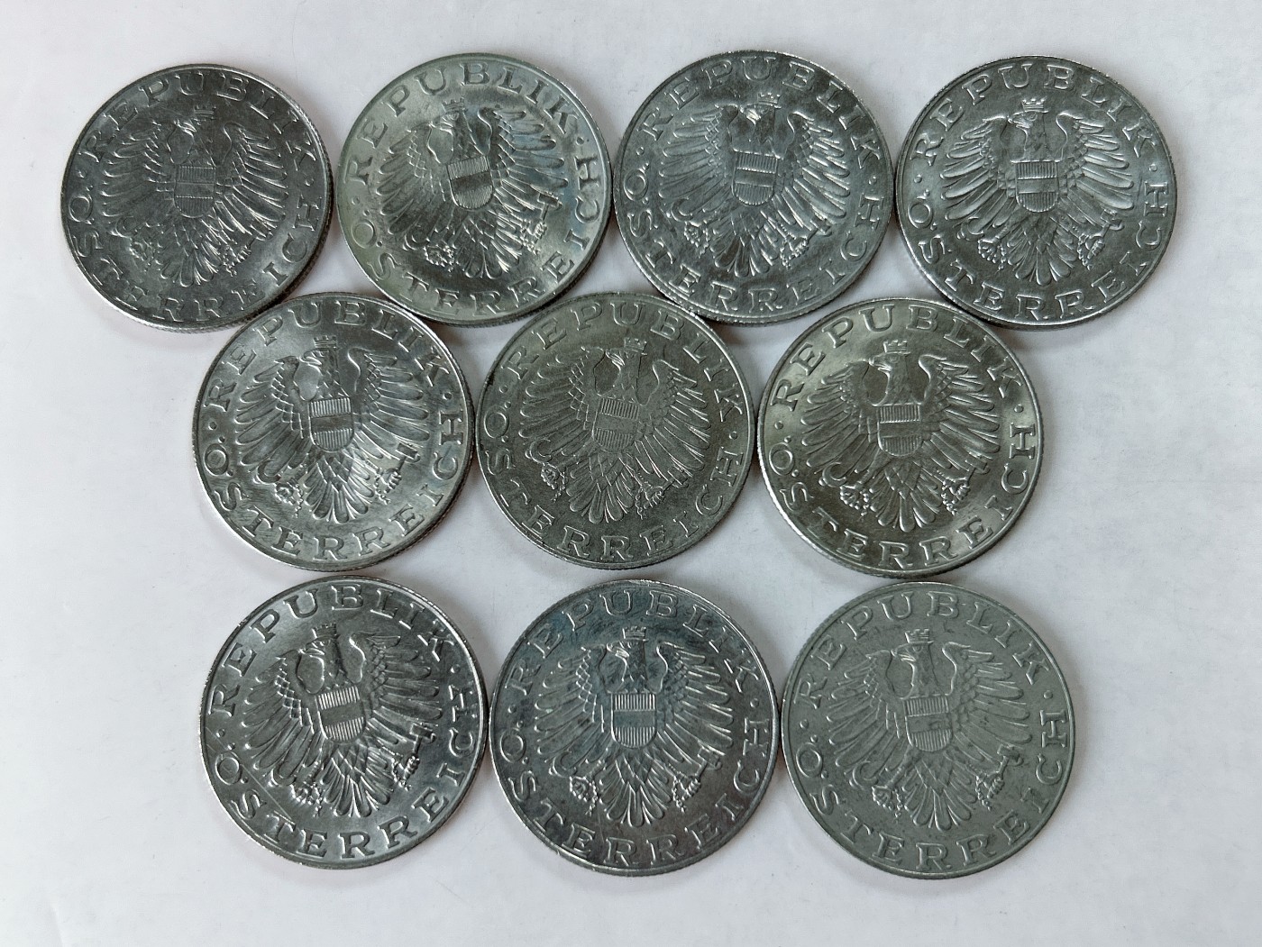 第一海外回流一元起拍收藏 散币专场 第77期 奥地利10先令 10枚