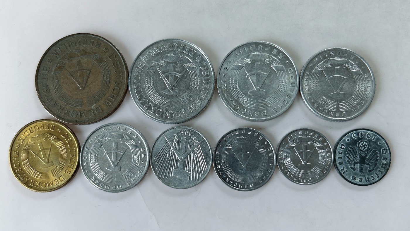 第一海外回流一元起拍收藏 散币专场 第77期 德国硬币 10枚 无重复