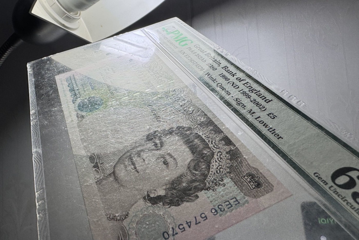 收藏联盟Quantum Auction 第336期拍卖  英国1990-02年5镑 PMG65 皇冠版