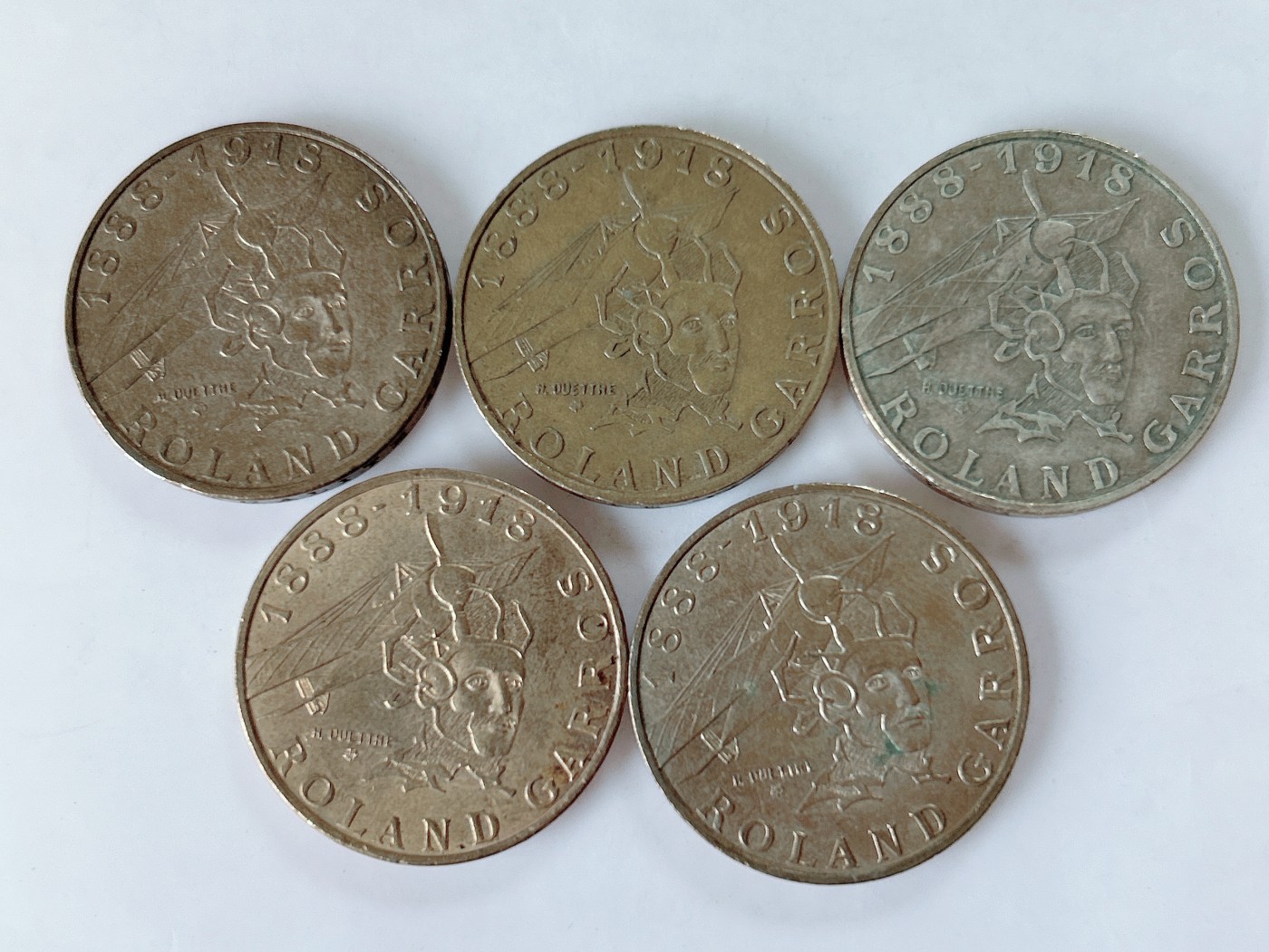 第一海外回流一元起拍收藏 散币专场 第77期 法国1988年10法郎铜币 5枚