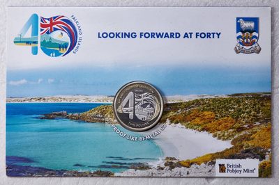 S&S Numismatic世界钱币-拍卖 第116期  - 福克兰群岛2022年 福克兰群岛解放40周年 2英镑双色纪念币管卡币 发行量2750枚