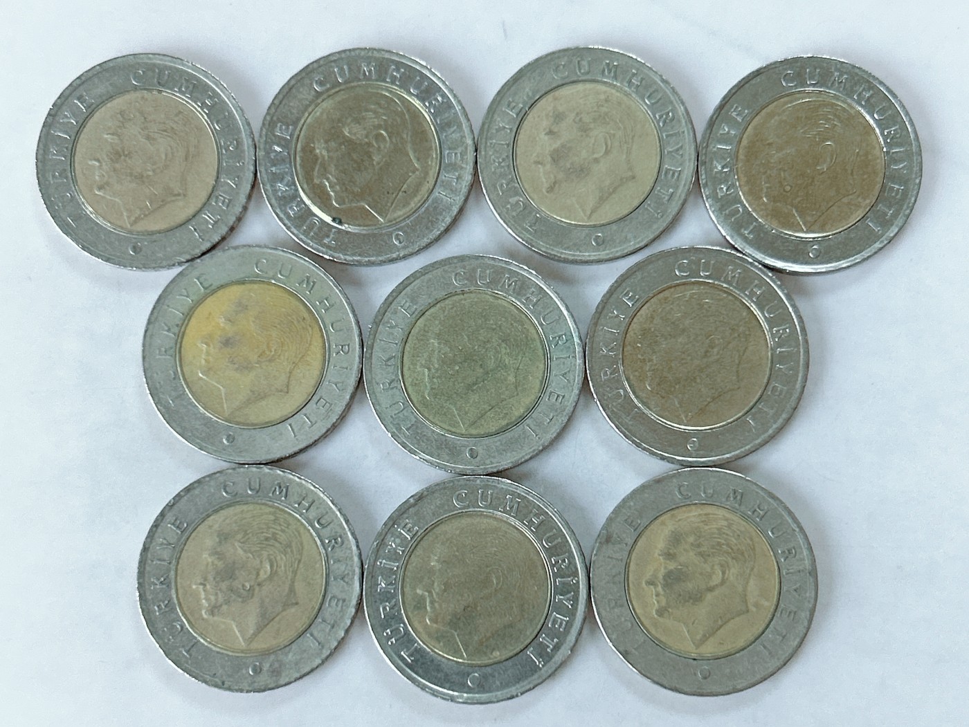 第一海外回流一元起拍收藏 散币专场 第77期 土耳其50里拉 10枚