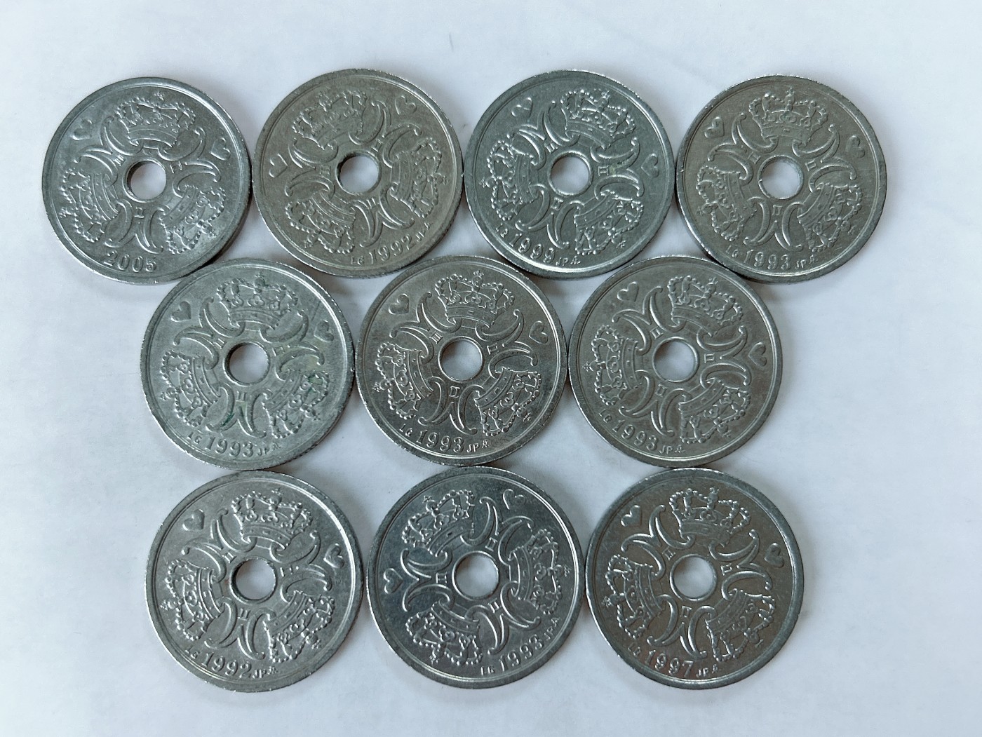 第一海外回流一元起拍收藏 散币专场 第77期 丹麦2克朗 10枚