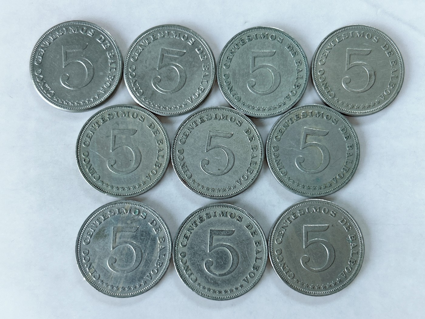 第一海外回流一元起拍收藏 散币专场 第77期 巴拿马60年代5分 10枚