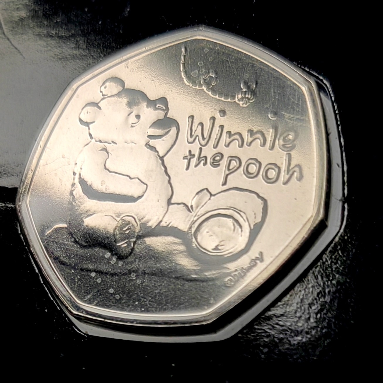 🌿物与斋第七场｜觞咏三春2-世界钱币专场 英国2020年伊丽莎白二世50便士 小熊维尼 BU品