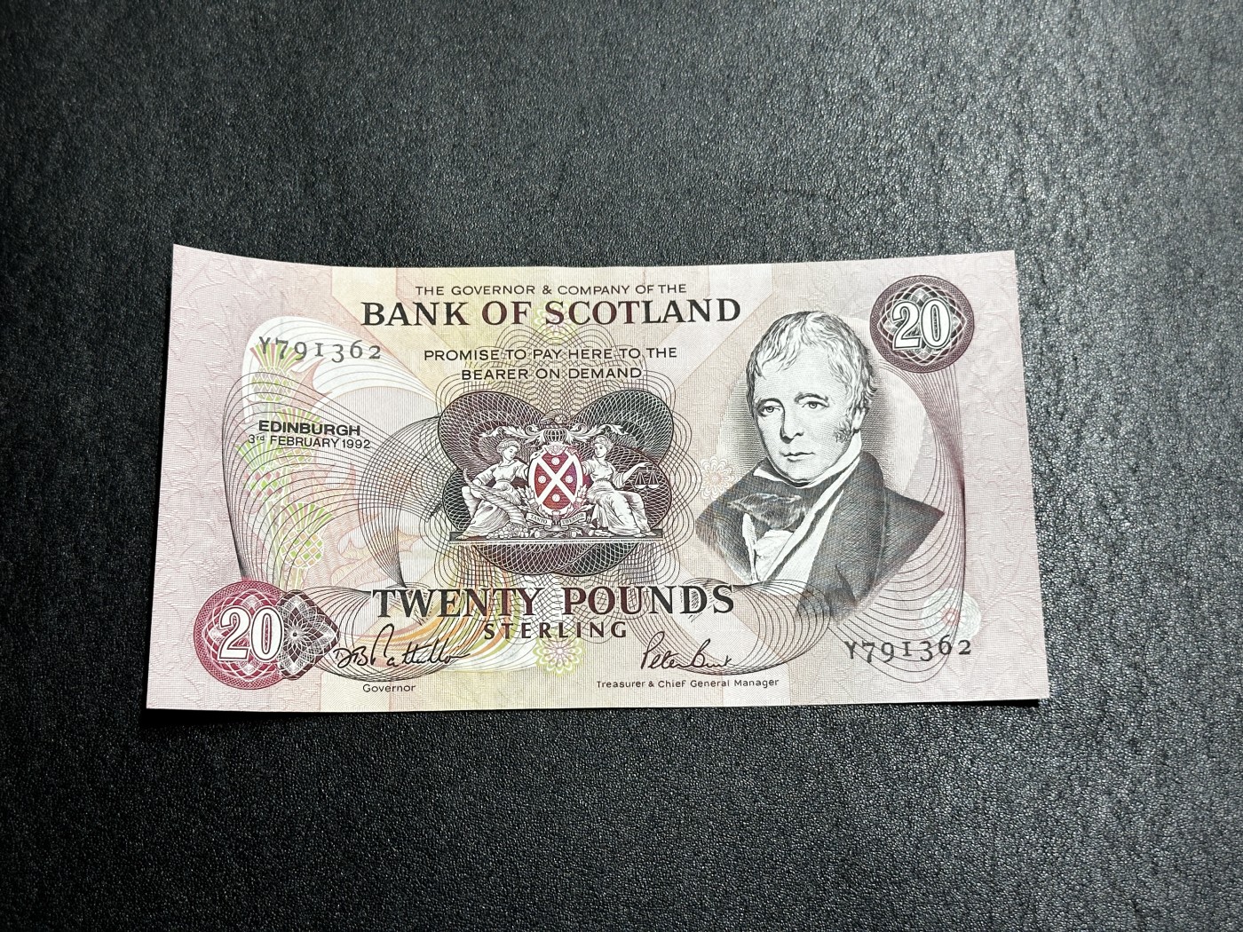 《外钞收藏家》第三百五十五期（连拍第二场） 1992年苏格兰20镑 全新UNC