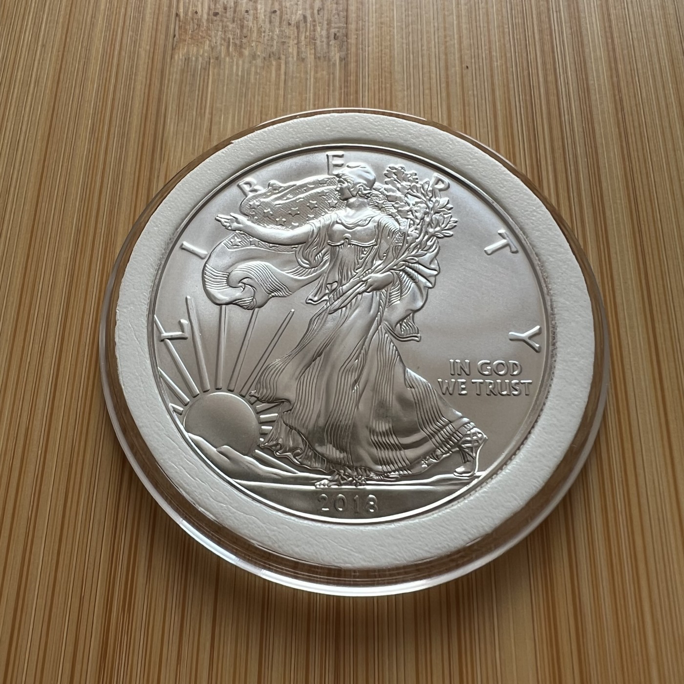  88元包顺丰 外国银币 散币 美国2018年鹰洋自由女神1盎司纯银币