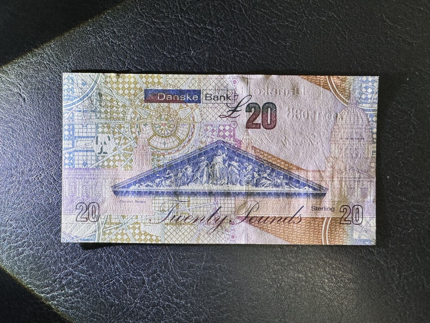 收藏联盟Quantum Auction 第336期拍卖  北爱尔兰2016年20镑 品相UNC 发明家 弗格森 边缘瑕疵为正常水印工艺