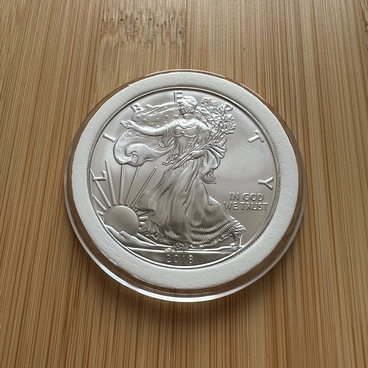  88元包顺丰 外国银币 散币 美国2018年鹰洋自由女神1盎司纯银币