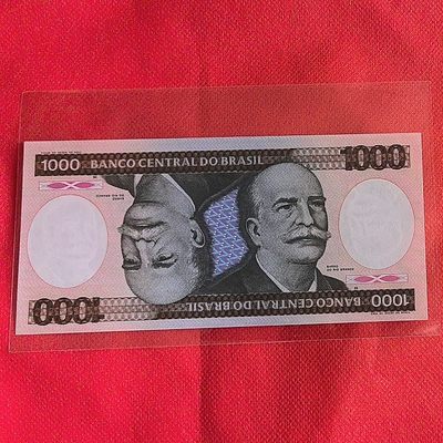 巴西1986年1000克鲁塞罗 无47 P-201d 签名22 美洲纸币 实物图 UNC - 巴西1986年1000克鲁塞罗 无47 P-201d 签名22 美洲纸币 实物图 UNC