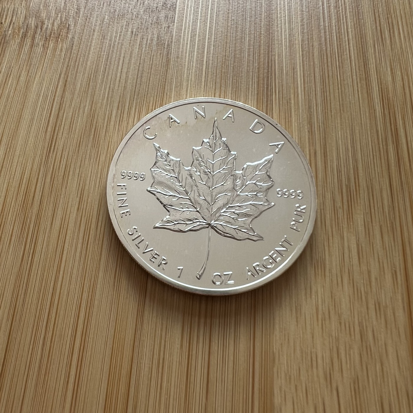  88元包顺丰 外国银币 散币 加拿大1989年枫叶1盎司纯银币