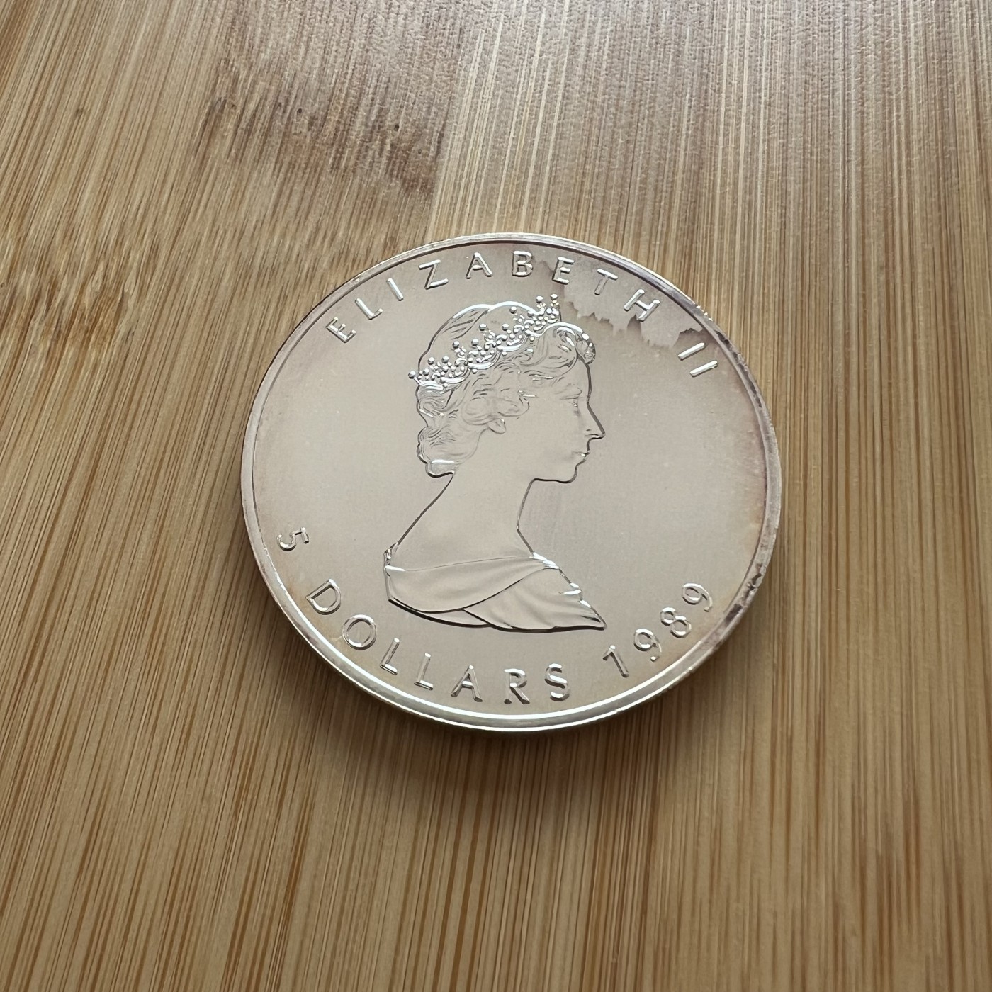  88元包顺丰 外国银币 散币 加拿大1989年枫叶1盎司纯银币