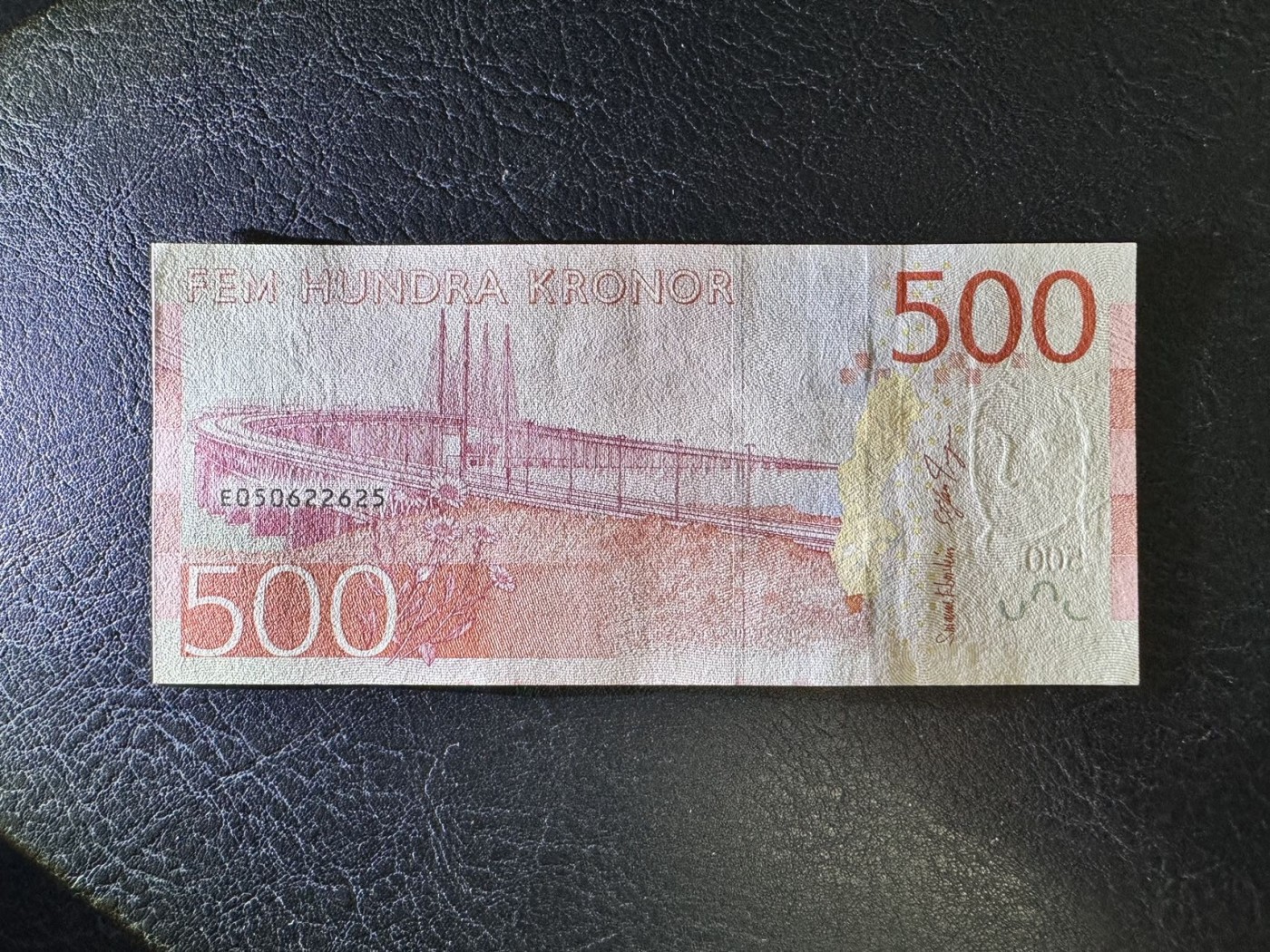 收藏联盟Quantum Auction 第336期拍卖  瑞典2015年500克朗 品相UNC 号码全程无4 女高音歌唱家 比尔吉特 · 尼尔森