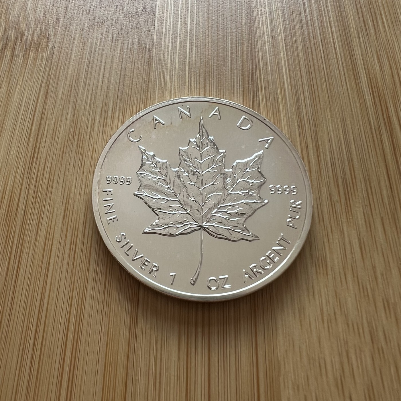  88元包顺丰 外国银币 散币 加拿大1989年枫叶1盎司纯银币