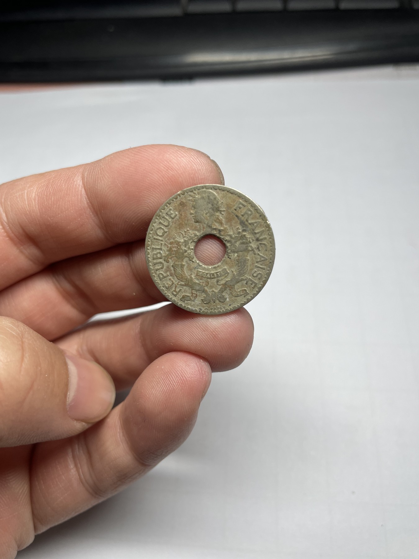 2024年集古藏今外币拍卖第四期-第1场—（总第31拍） 1925年法国中孔5分