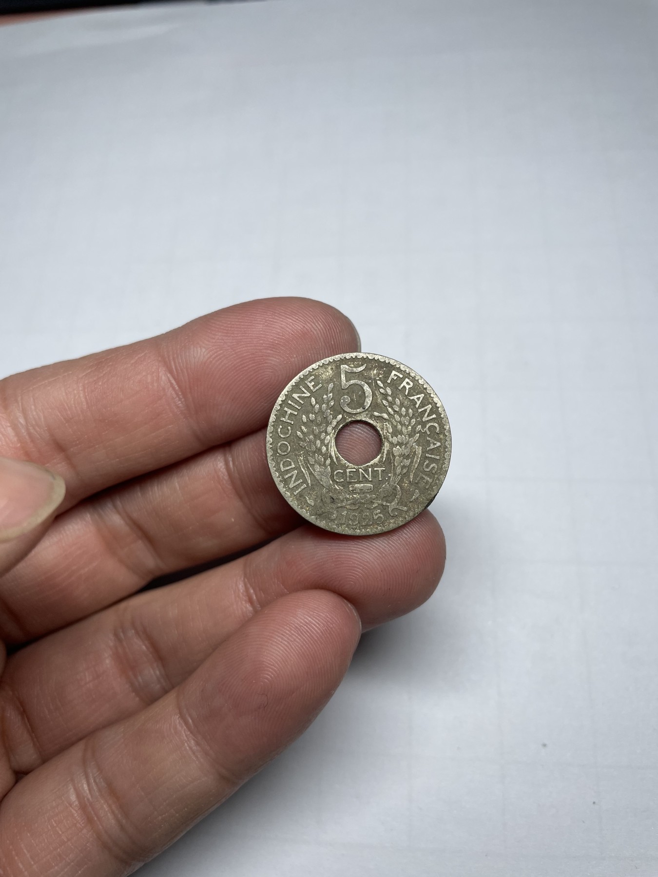 2024年集古藏今外币拍卖第四期-第1场—（总第31拍） 1925年法国中孔5分