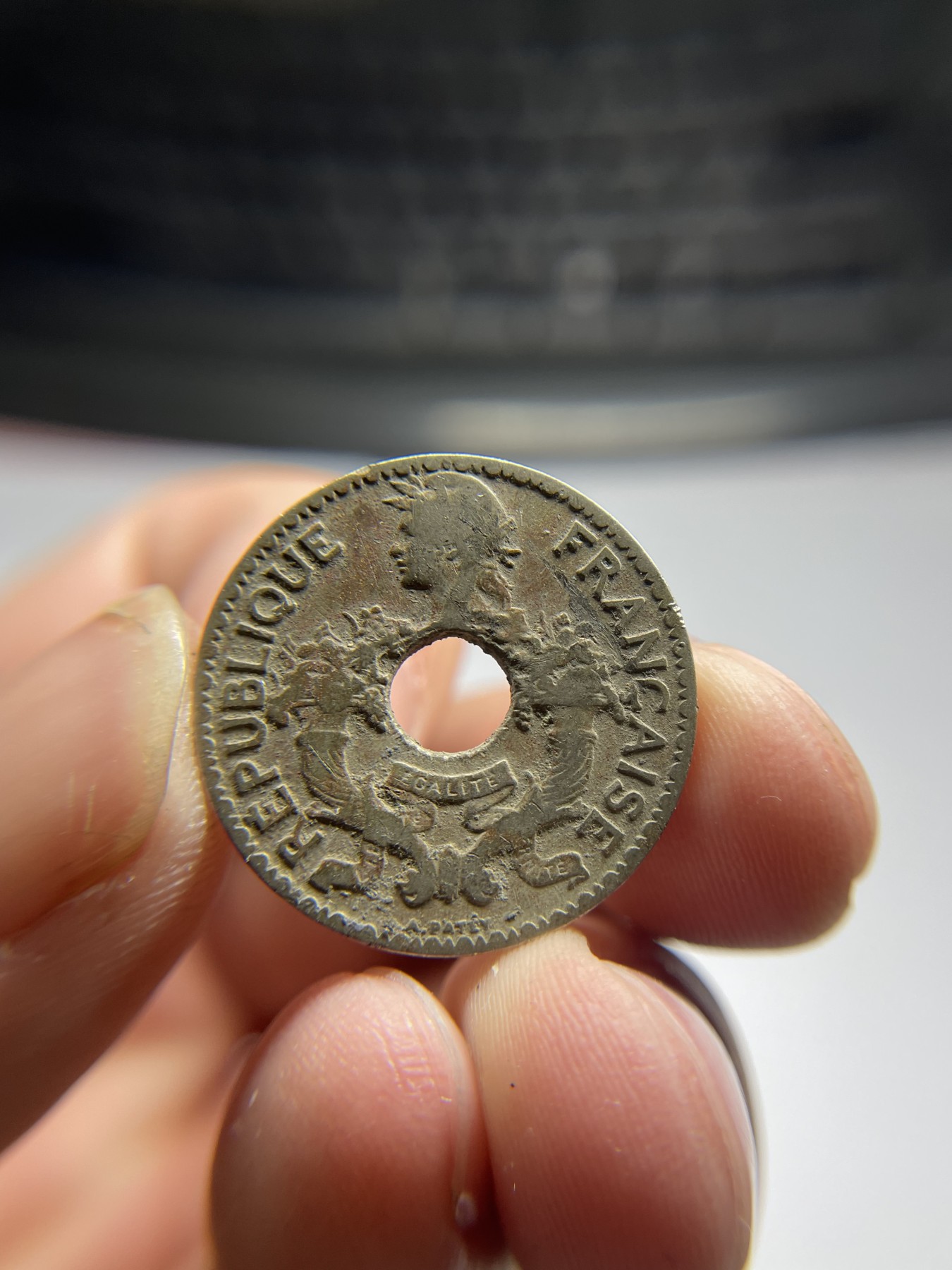 2024年集古藏今外币拍卖第四期-第1场—（总第31拍） 1925年法国中孔5分