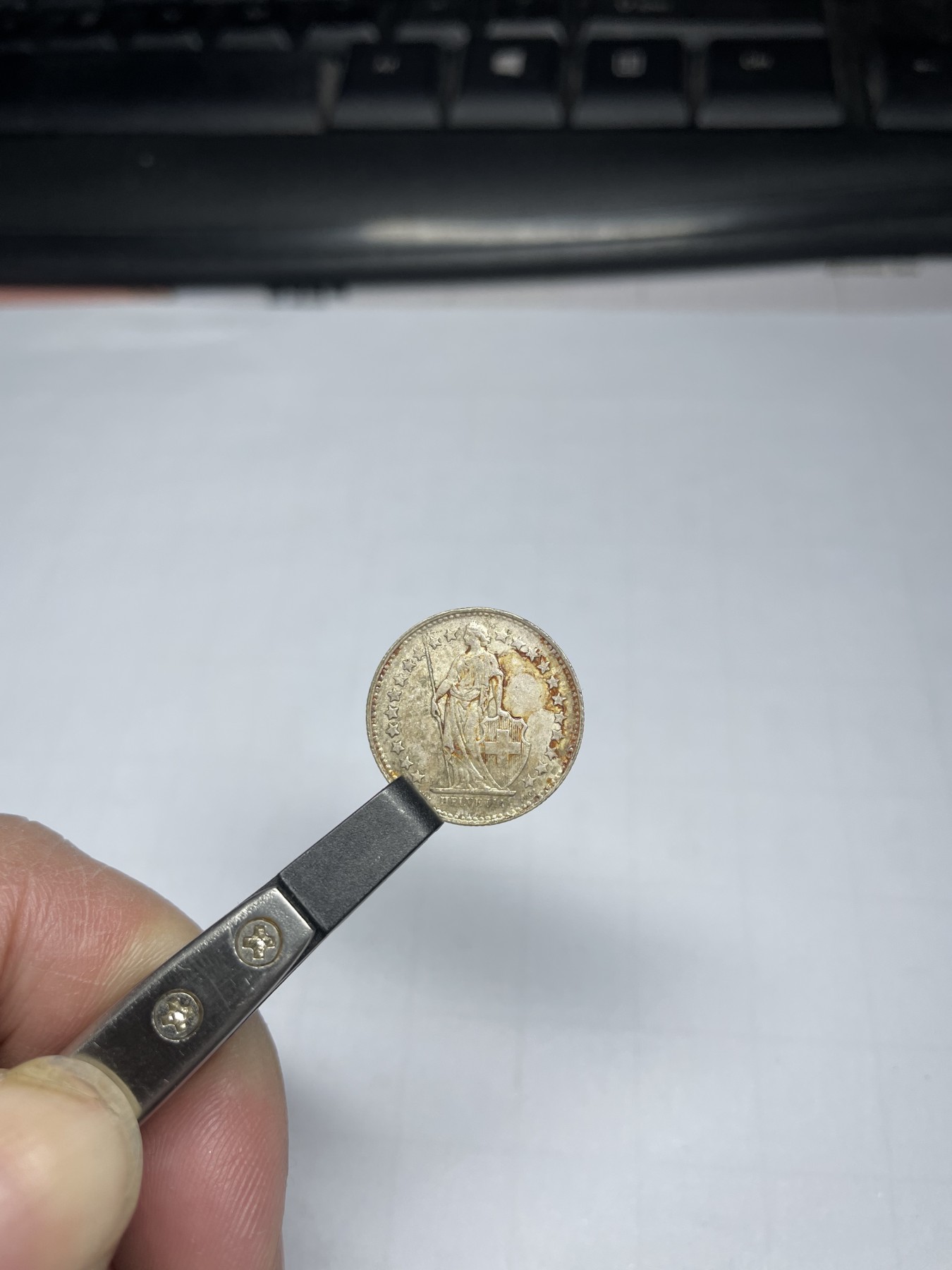 2024年集古藏今外币拍卖第四期-第1场—（总第31拍） 1953年瑞士1/2法郎银币