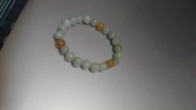 冰多彩翡翠手串，手链种老水足，冰清玉润   颜色漂亮   尺寸：6~7mm