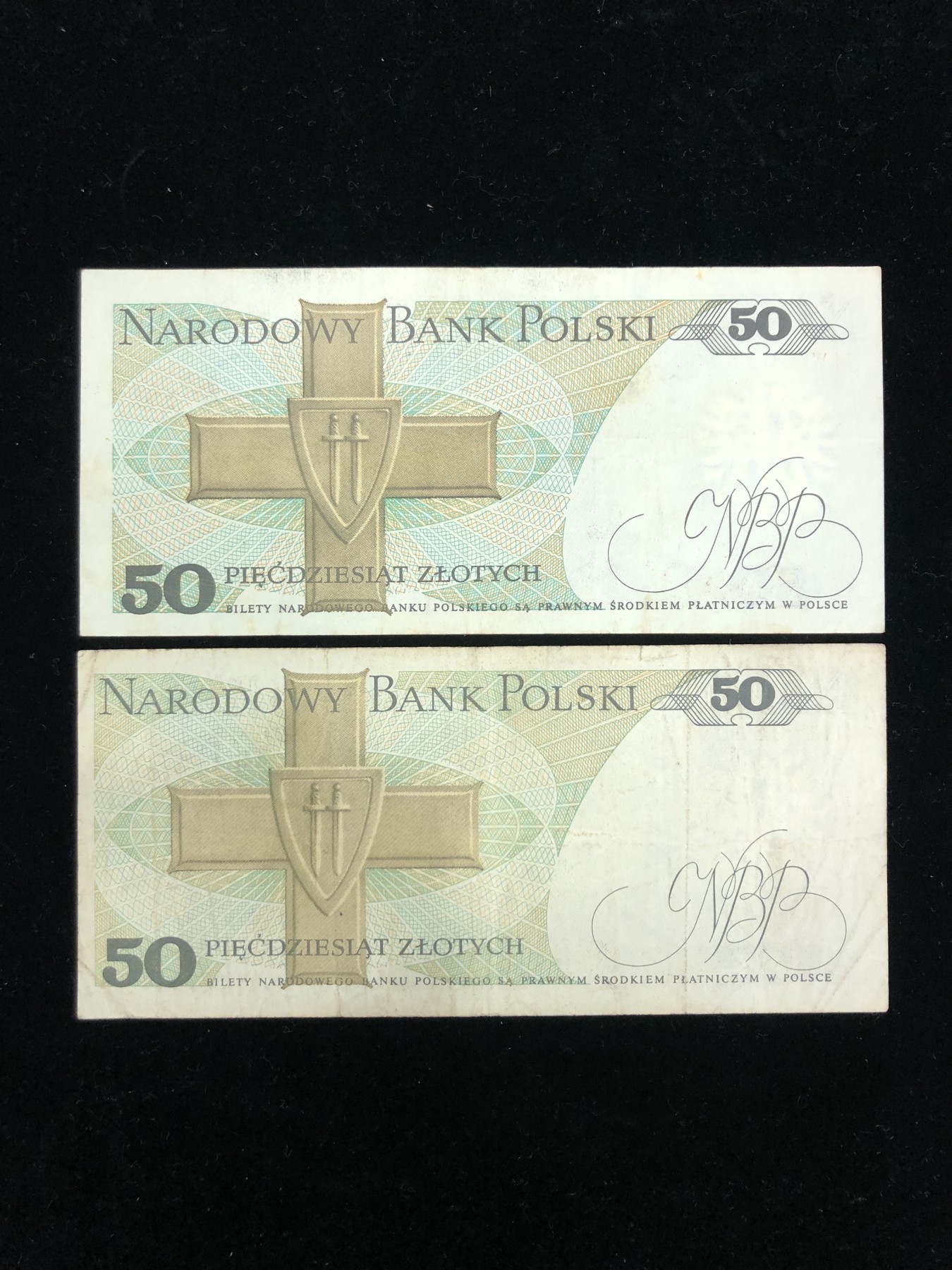 世界外币 1988年，波兰50兹罗提，欧洲纸币，流通中上品