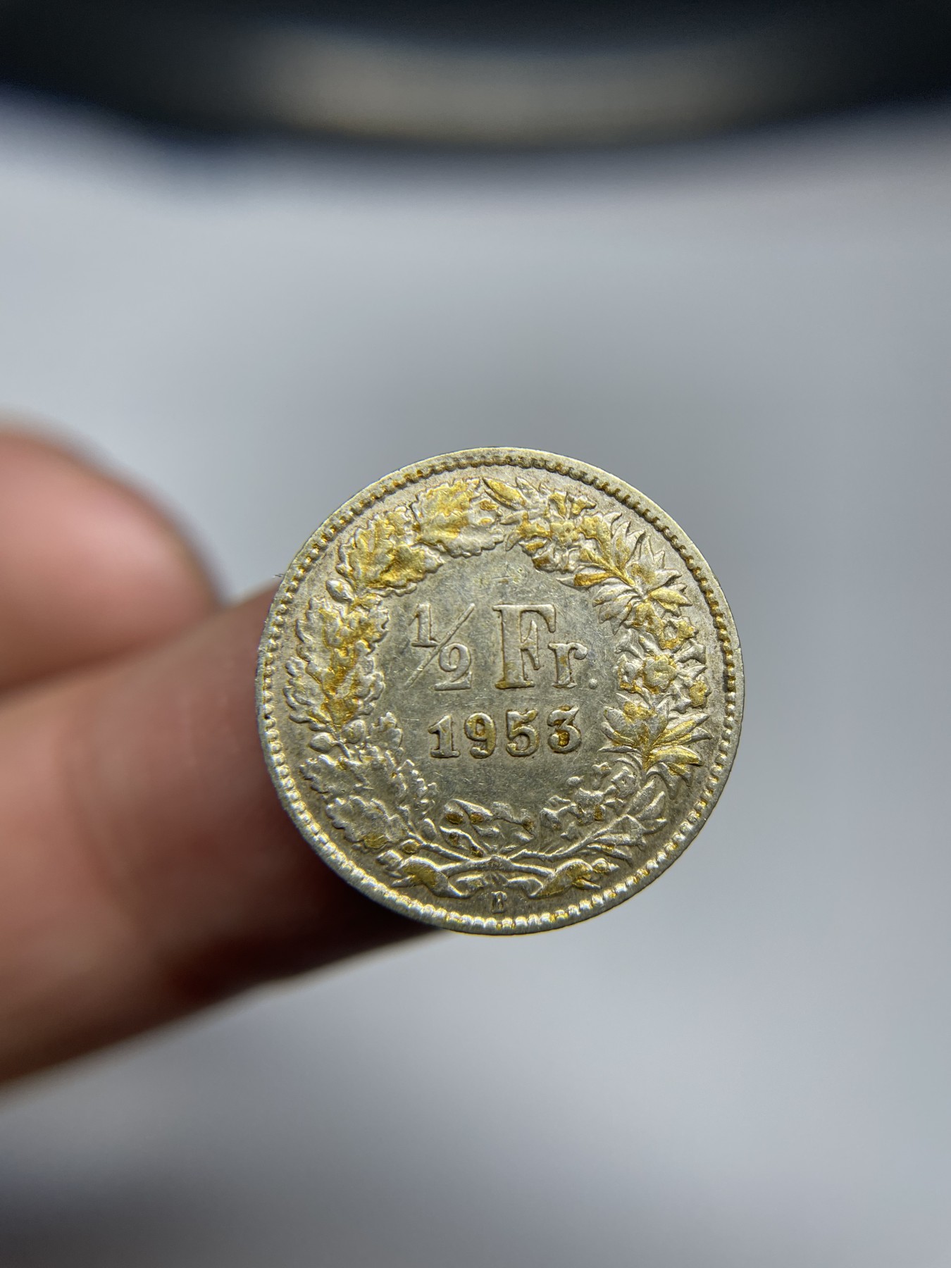 2024年集古藏今外币拍卖第四期-第1场—（总第31拍） 1953年瑞士1/2法郎银币