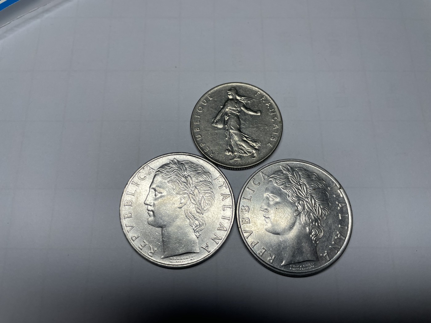 2024年集古藏今外币拍卖第四期-第1场—（总第31拍） 意大利、法国3枚