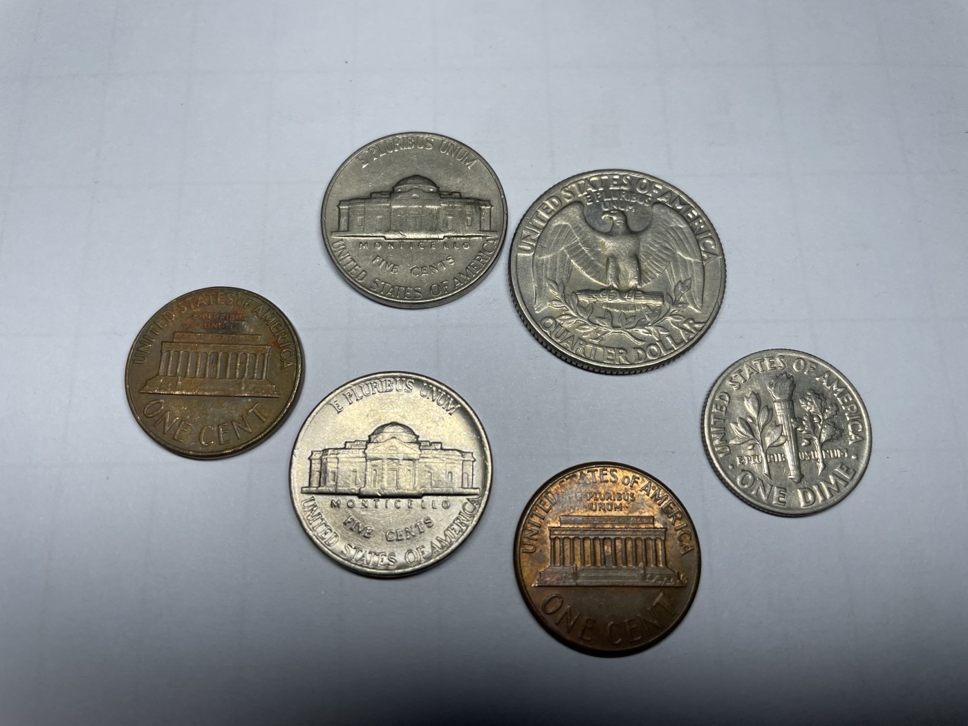 2024年集古藏今外币拍卖第四期-第1场—（总第31拍） 美分各面值6枚