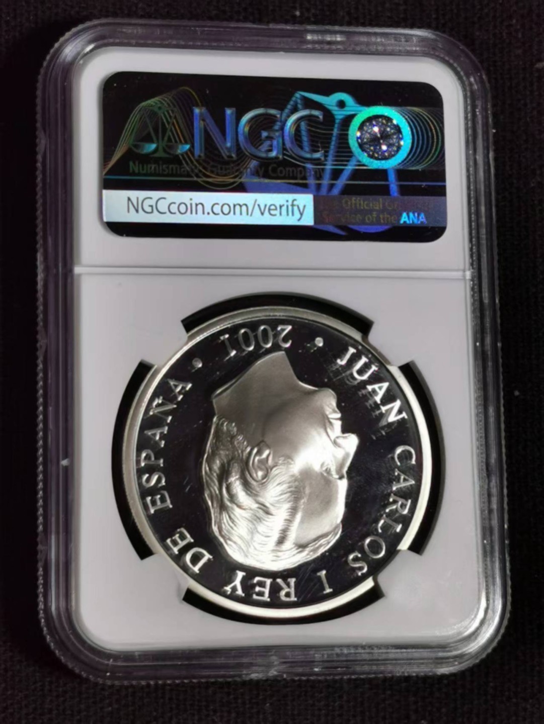 刘世昌艺术品销售中心～虎踞龙蟠*金杨在线联拍群第510期 西班牙2010年欧盟轮值主席国10欧精制纪念银币（NGC PF68UC 串号：6414532-089）1枚。