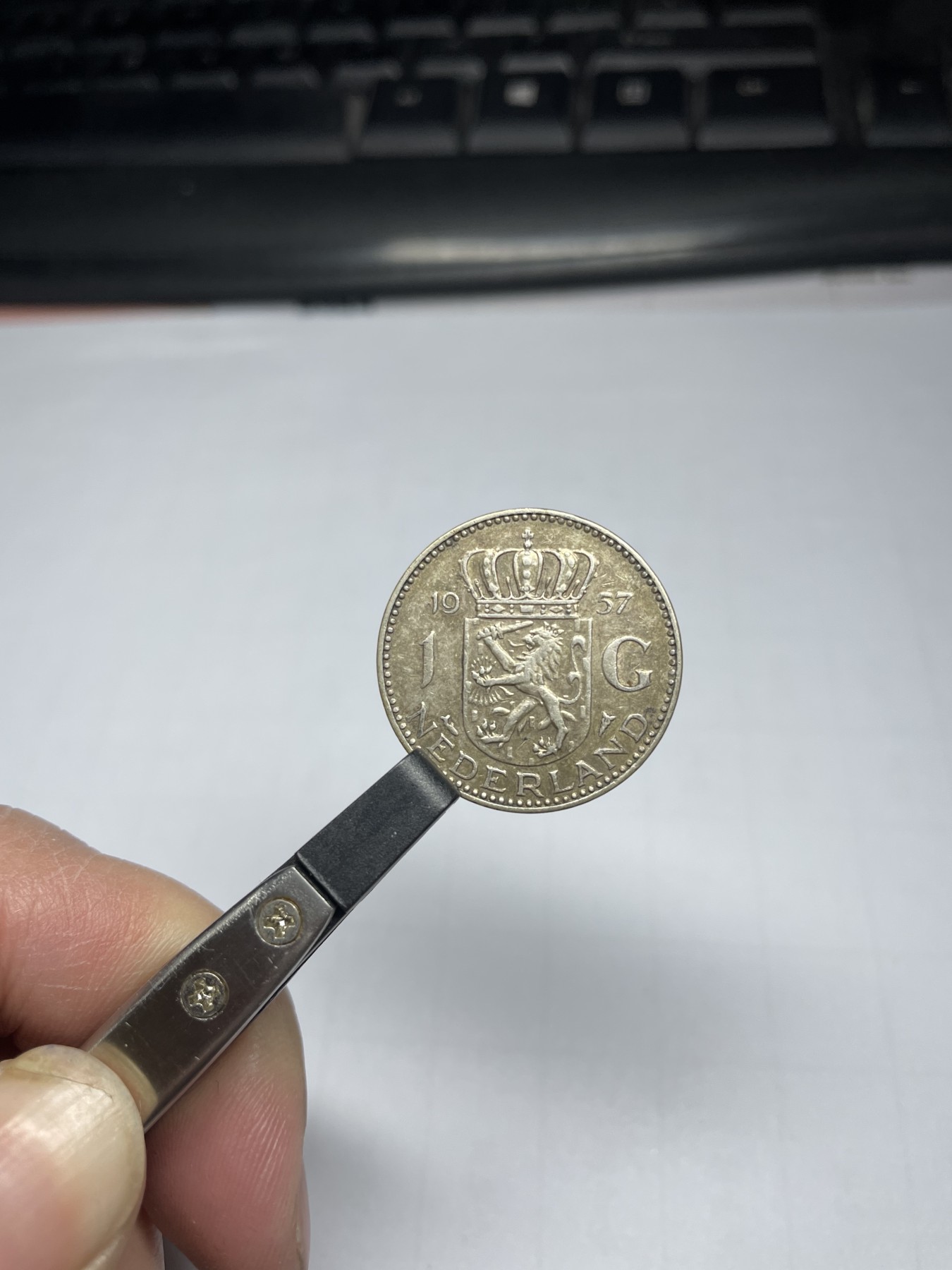 2024年集古藏今外币拍卖第四期-第1场—（总第31拍） 1957年荷兰1盾银币