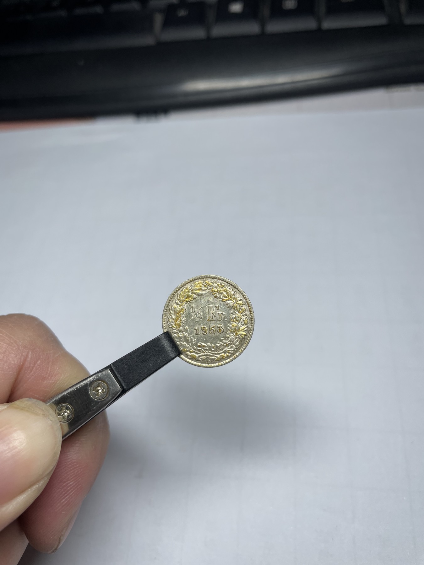 2024年集古藏今外币拍卖第四期-第1场—（总第31拍） 1953年瑞士1/2法郎银币