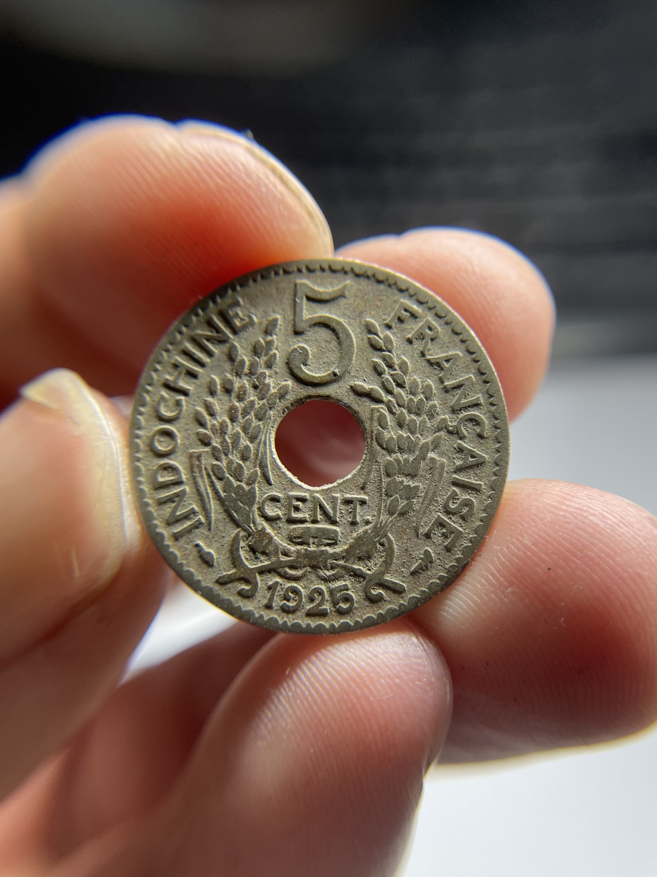 2024年集古藏今外币拍卖第四期-第1场—（总第31拍） 1925年法国中孔5分