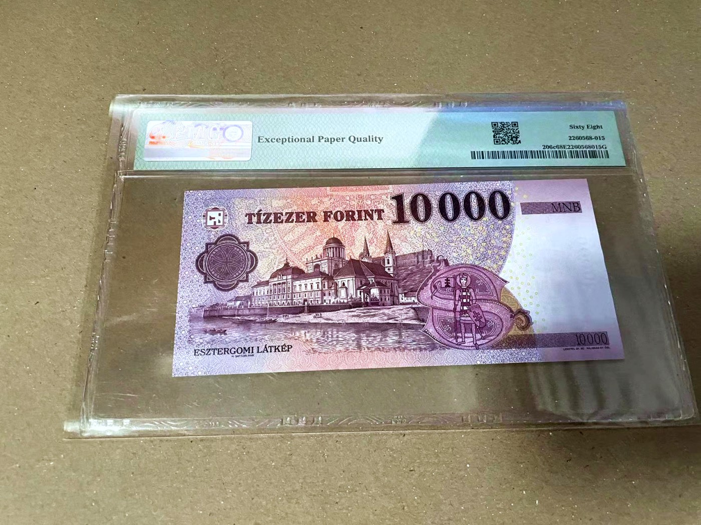 【Blue Auction】✨世界纸币精拍第460期【精】 【166倒置小号】匈牙利 2019年10000福林 PMG68EPQ 超高分