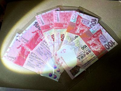 【Blue Auction】✨世界纸币精拍第460期【精】 【一组6张 含无47】香港三行 2010年100元 全新UNC （个别有荧光反应）