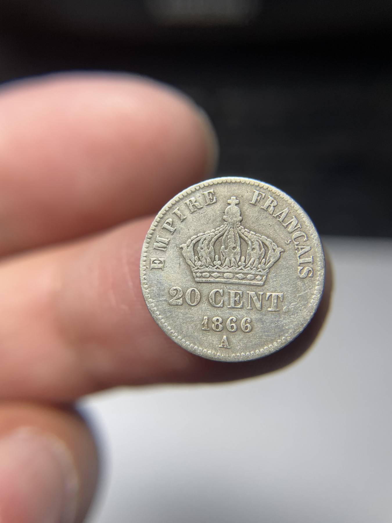 2024年集古藏今外币拍卖第四期-第2场—（总第32拍） 1866年法国20分银币